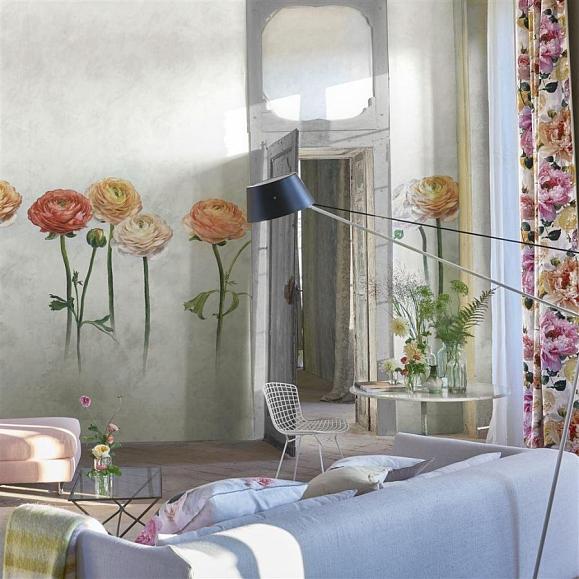 Панно Designers Guild Foscari Fresco Tourangelle Scene 2 Peony PDG1100/01